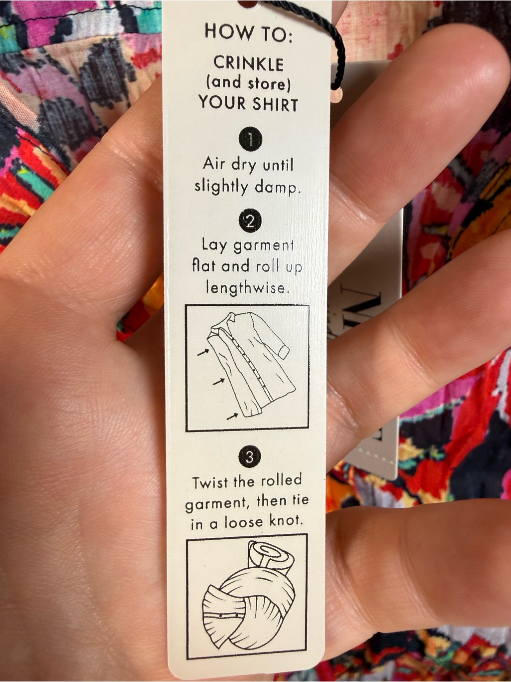 Nic+Zoe Kauai Garden Cotton Crinkle Top Nwt — image 5 of 8